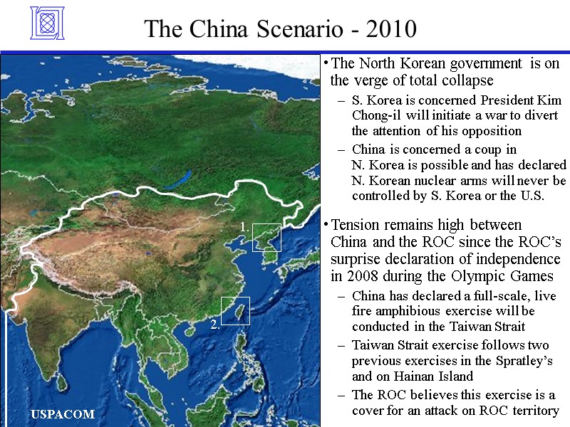 The China Scenario - 2010 The North Korean government is on the verge of